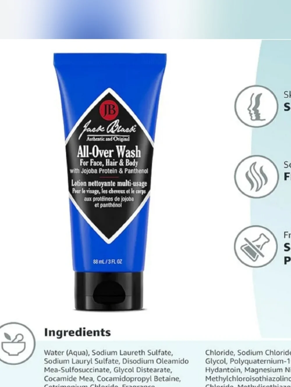 NEW🔥$52+ Jack Black Men's Face, Shampoo & Body Wash Liter 💙🖤 - Picture 6 of 10